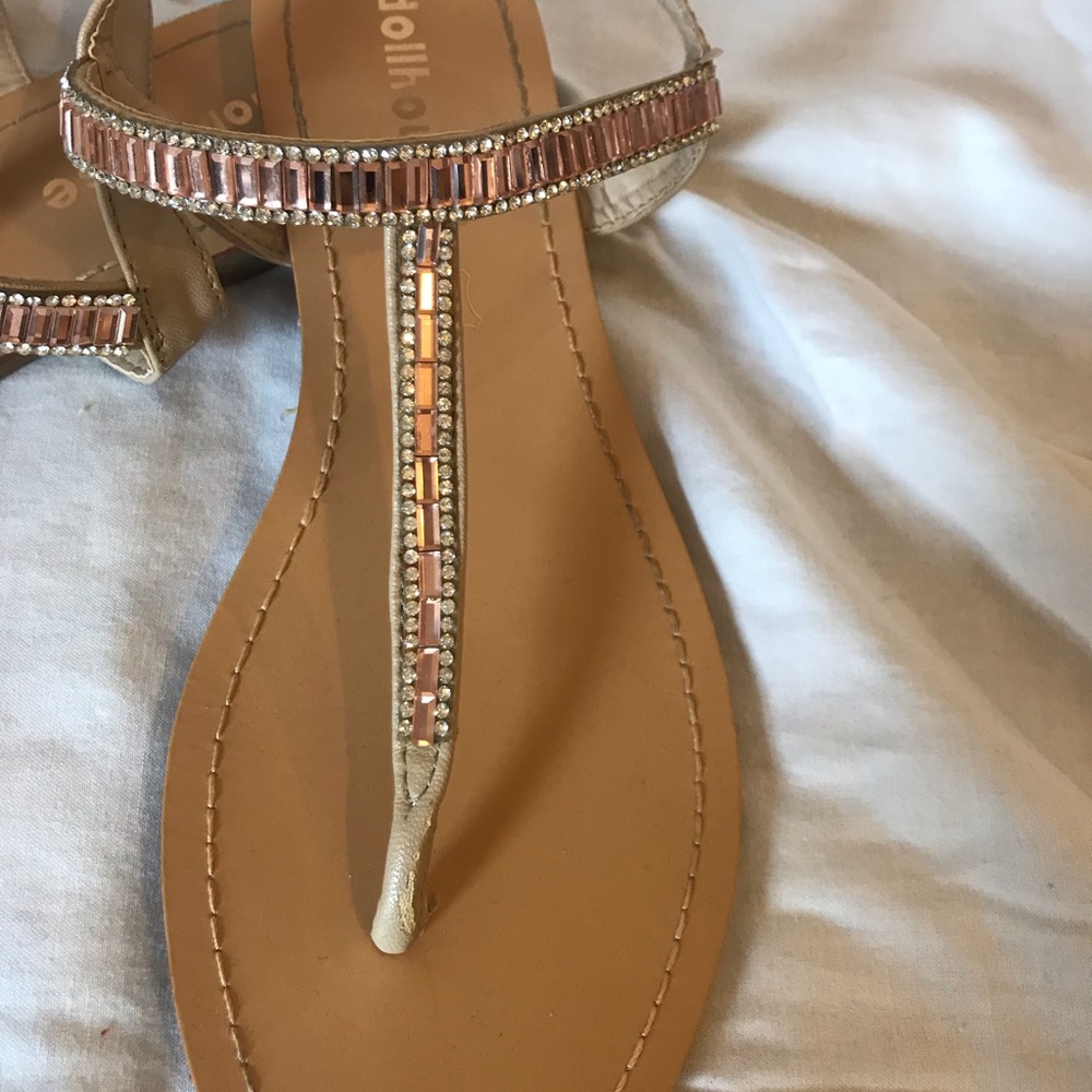 Pink Rhinestone Sandals